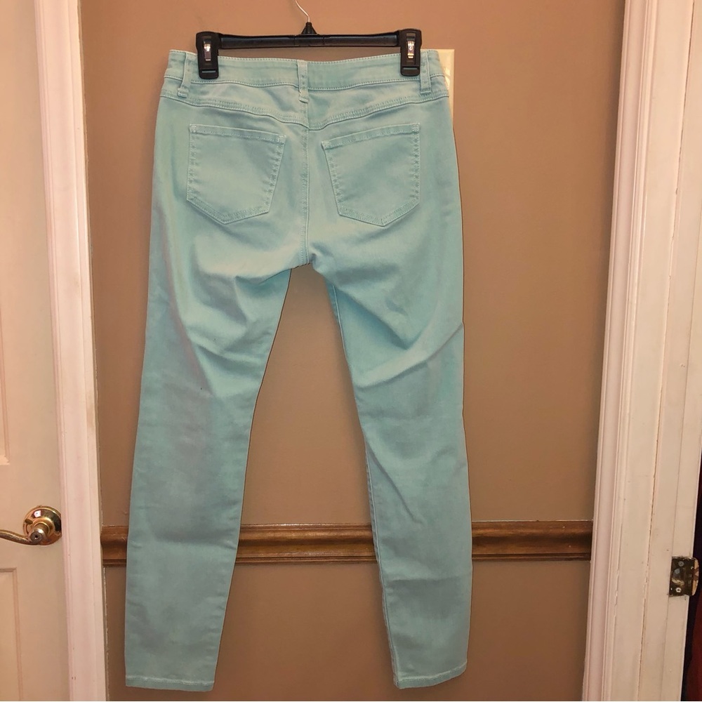 Cabi Skinny Jeans Thin Mint Green 4 - Picture 3 of 6